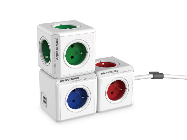 Allocacoc Przedłużacz PowerCube Extended 1.5 m Grey - zdjęcie 5