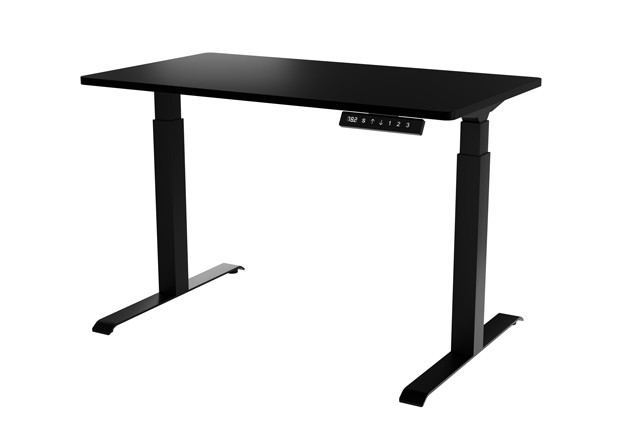 Biurko z elektryczną regulacją wysokości MOON 121x67x72-120 czarny - zdjęcie 2