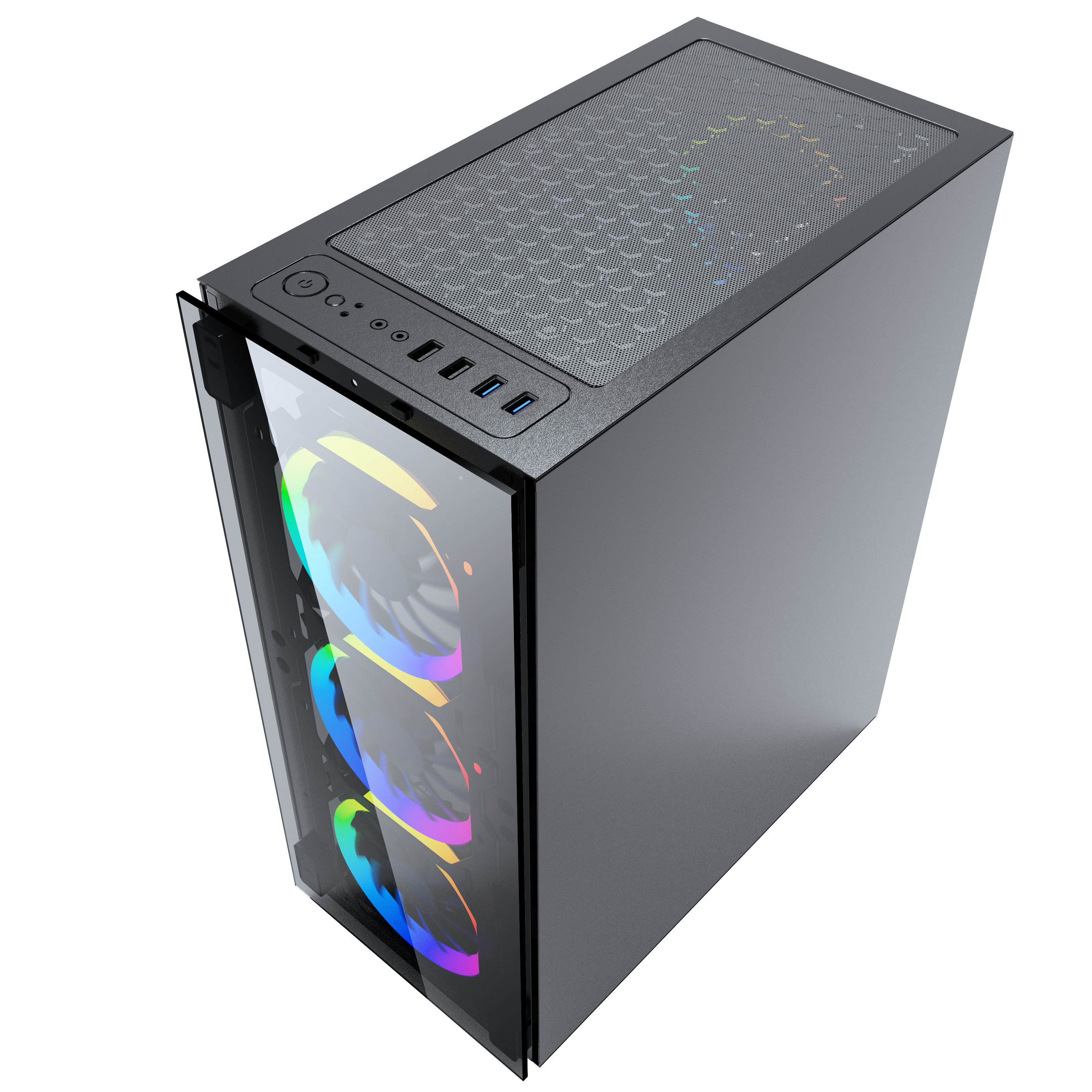 GEMBIRD OBUDOWA FORNAX 1500RGB MIDI-TOWER, USB 3.0 - zdjęcie 5