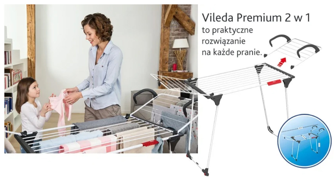 Suszarka Vileda Premium 2in1 - zdjęcie 1