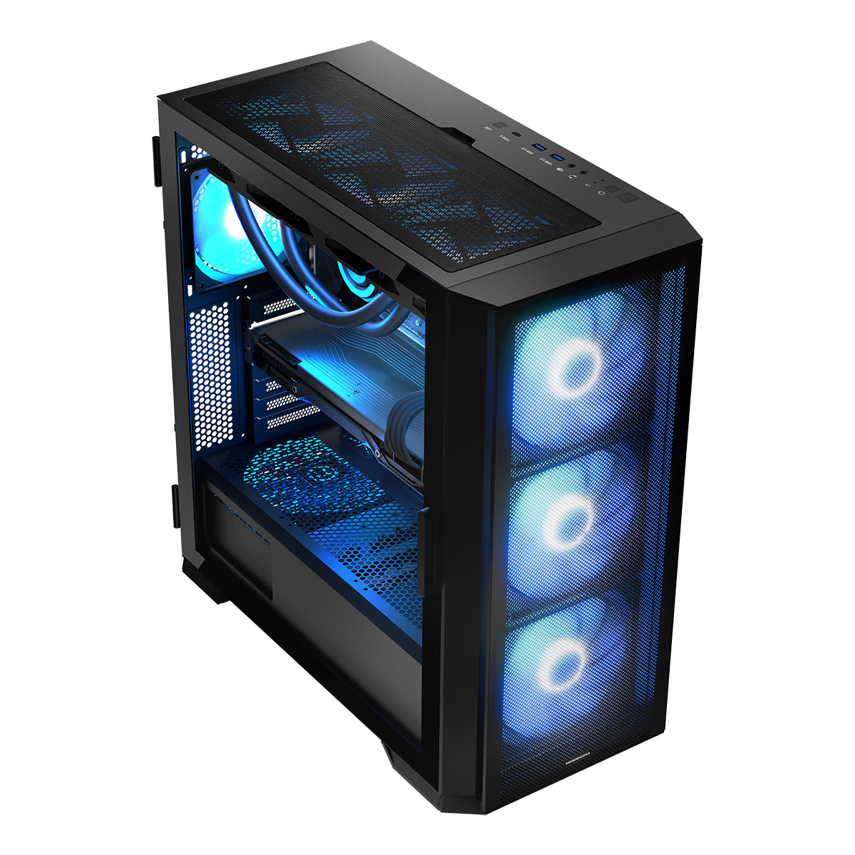 MODECOM OBUDOWA HORIZON ARGB FLOW MIDI USB TYPE-C - zdjęcie 4