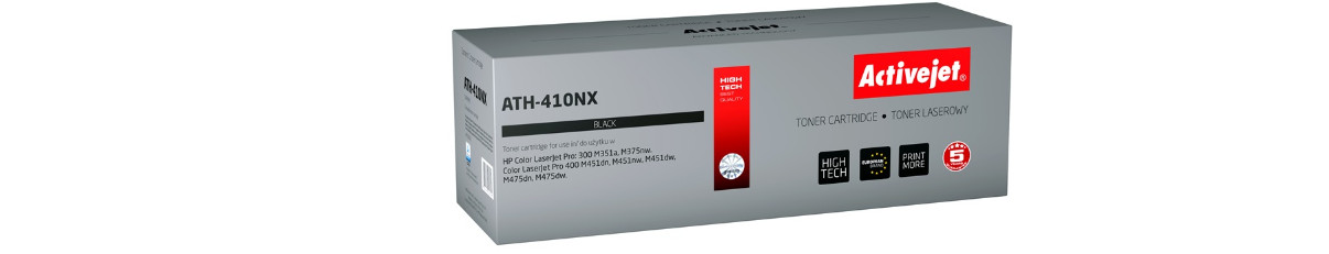 Activejet ATH-410NX Toner do drukarki HP, Zamiennik HP 305X CE410X; Supreme; 4000 stron; czarny. - zdjęcie 6