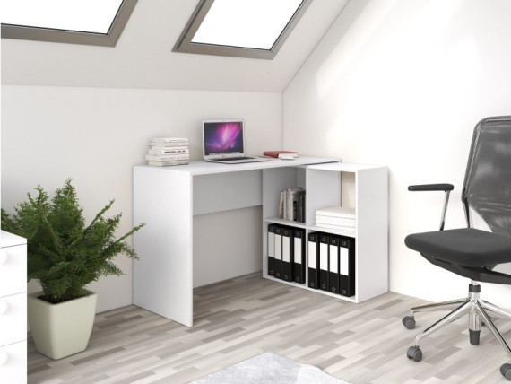 BIURKO PLUS MALAX 2X2 BIAŁY MAT - zdjęcie 2