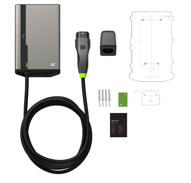 Green Cell GC HabuDen Wallbox 22 kW (7,5 m kabel): - zdjęcie 9