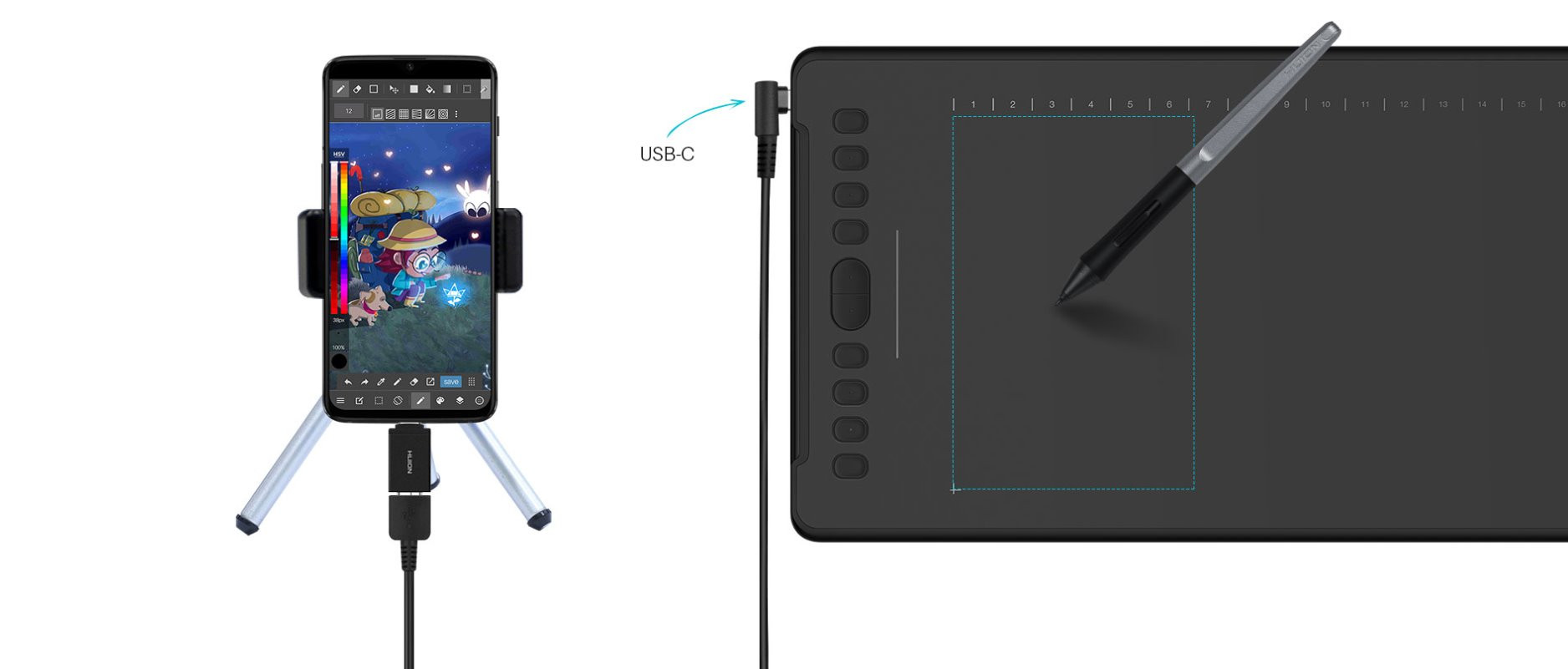 Tablet graficzny Huion H1161 - zdjęcie 4