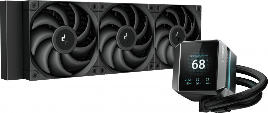 Chłodzenie wodne Deepcool Mystique LCD 360mm (R-LX750-BKDSNMP-G-1) - zdjęcie 1