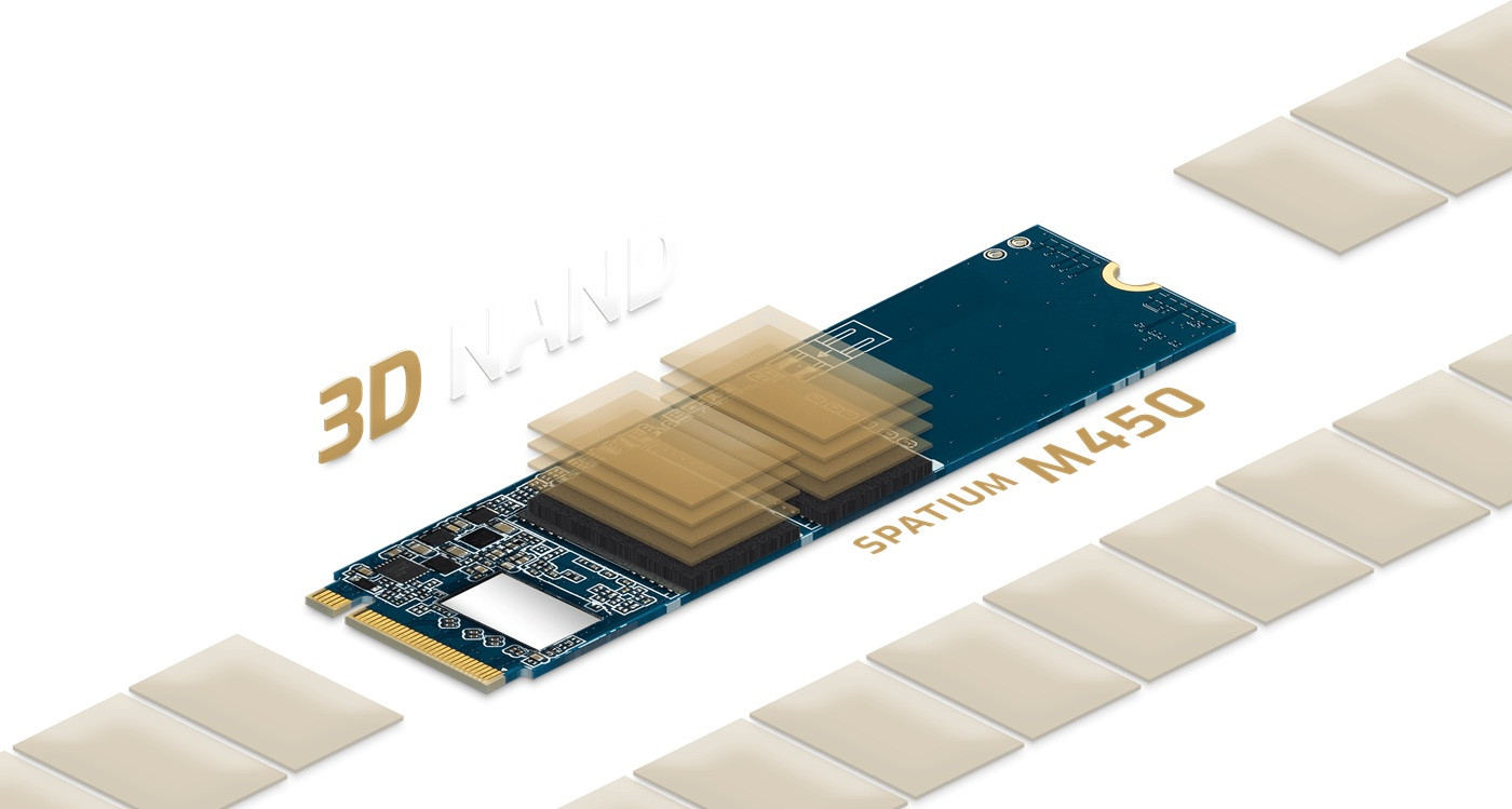 Dysk SSD MSI SPATIUM M450 PCIe 4.0 NVMe M.2 1TB V1 (S78-440L0M0-P83) - zdjęcie 2