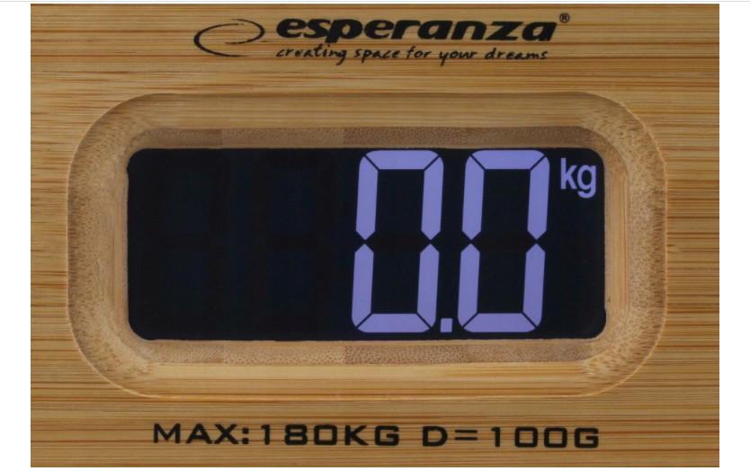 Esperanza cyfrowa waga łazienkowa bamboo ebs012 - zdjęcie 2