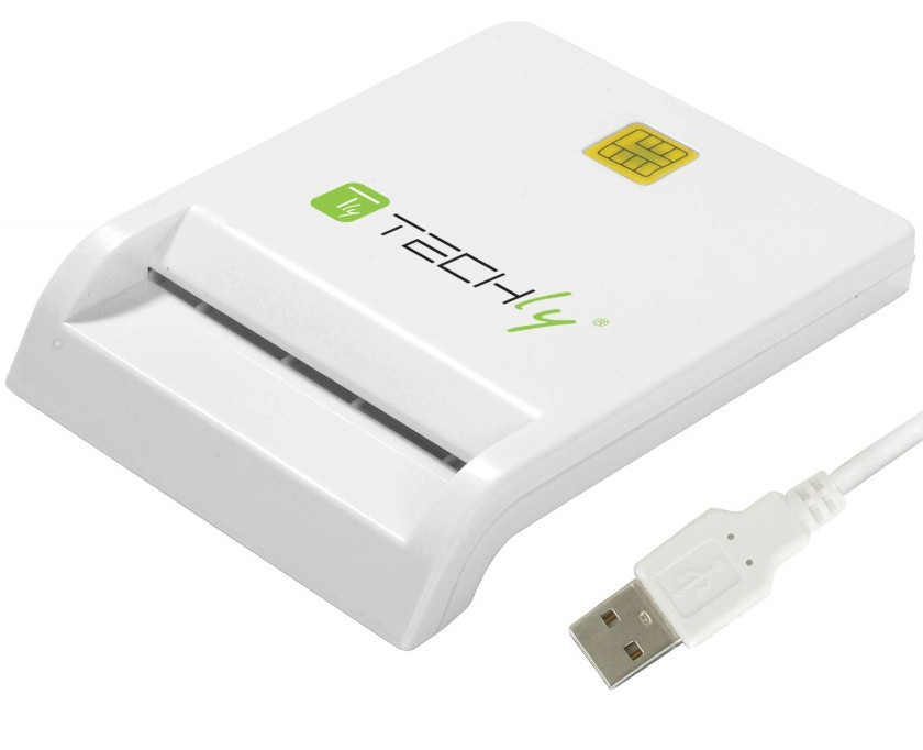 TECHLY CZYTNIK KART INTELIGENTNYCH SMART CARD NA U - zdjęcie 1
