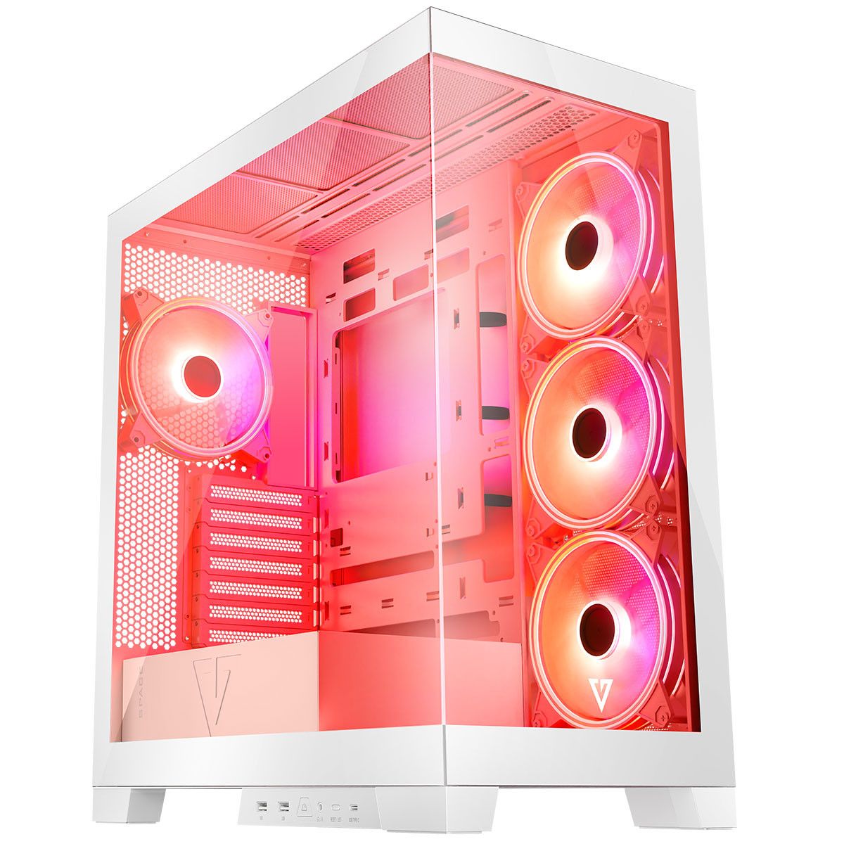 MODECOM OBUDOWA VOLCANO SPACE APEX ARGB MIDI WHITE - zdjęcie 3