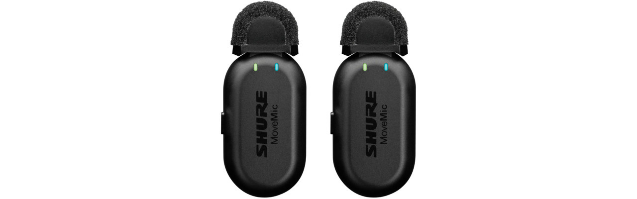 Shure MV-TWO-Z6 - Dwa bezprzewodowe mikrofony MoveMic MV-LAV, case ładujący - zdjęcie 1