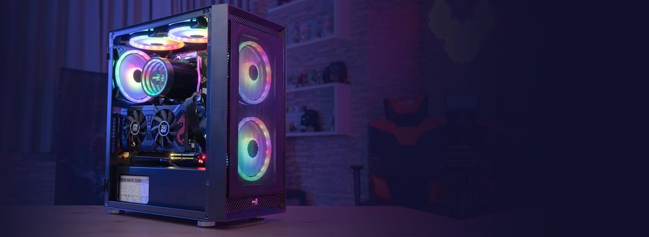 Obudowa AEROCOOL PGS GRAPHITE-G-BK-v2 FRGB czarna - zdjęcie 7