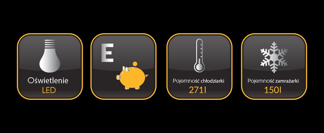 Lodówka Sam Cook Multi Door PSC-WG-1010/B czarna - zdjęcie 2