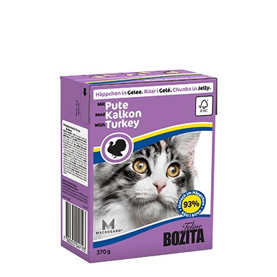 BOZITA Mięsne kawałki z indykiem w galaretce 370g - zdjęcie 1