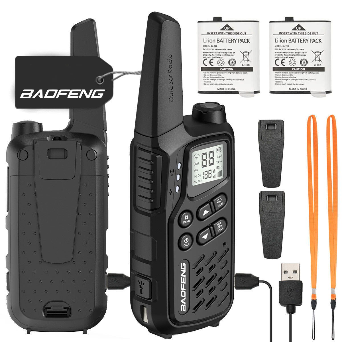 Krótkofalówka Baofeng BF-T25E czarna - zdjęcie 3