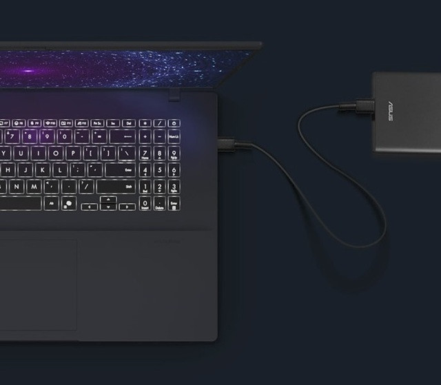ASUS Vivobook 18 M1807HA-S8026W Ryzen 7 260 18.4"WUXGA IPS-level 144Hz 300nits AG 16GB DDR5 SSD512 Radeon Graphics WLAN+BT Cam720p 70WHrs Win11 Quiet Blue - zdjęcie 5