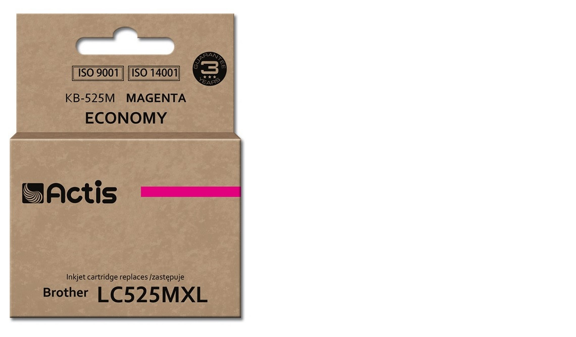 Actis KB-525M Tusz do drukarki Brother, Zamiennik Brother LC525M; Standard; 15 ml; purpurowy. - zdjęcie 1