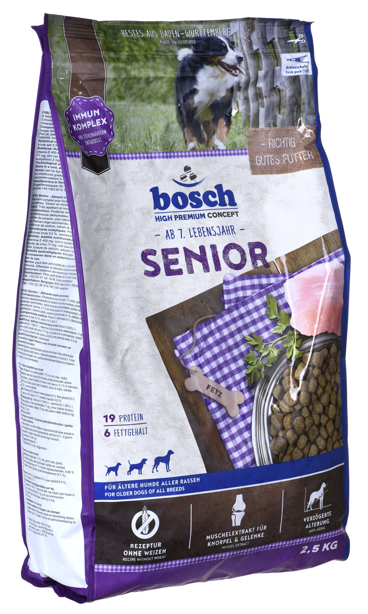 Bosch Senior z kurczakiem - sucha karma dla psa - 2,5 kg - zdjęcie 1