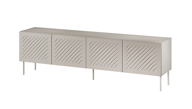 Szafka RTV SIENA 200x40x60 kaszmir mat - zdjęcie 2