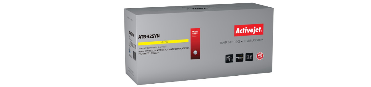 Activejet ATB-325YN Toner do drukarki Brother, Zamiennik Brother TN-325Y; Supreme; 3500 stron; żółty. - zdjęcie 6