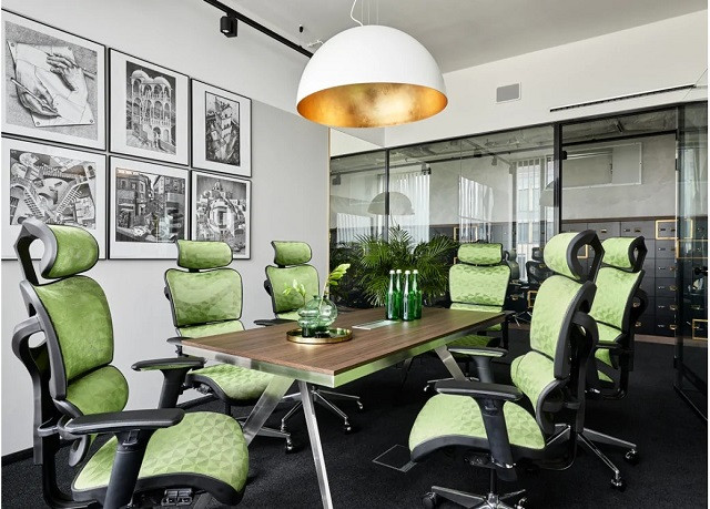 Ergonomiczny fotel biurowy ERGO 600 zielony - zdjęcie 1