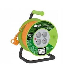 Przedłużacz zwijany Acar PZ-4Z/OTM H05VV-F 3G1.0 20M - zdjęcie 1