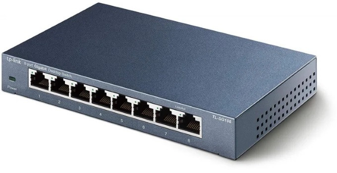 Przełącznik TP-LINK [TL-SG108] desktop, 8 portów, 10/100/1000Mb/s - zdjęcie 1