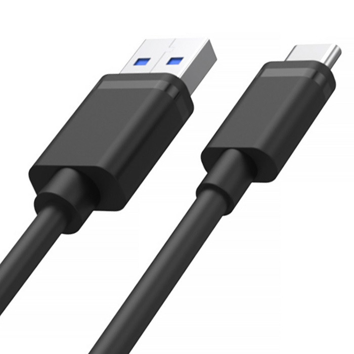 UNITEK USB CABLE USB-A — USB-C 25CM, Y-C480BK - zdjęcie 2