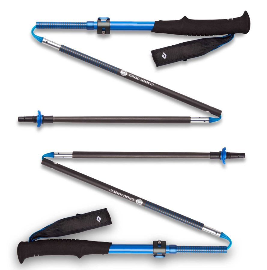 Kije Trekkingowe Black Diamond DISTANCE CARBON FLZ POLES ULTRA BLUE 140 cm - zdjęcie 1