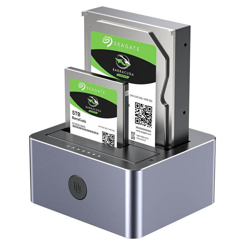 UNITEK STACJA KLONUJĄCA 2X SATA 2,5"3,5" USBC 10GB - zdjęcie 1