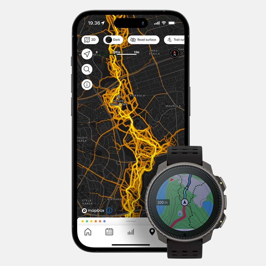 Zegarek sportowy SUUNTO VERTICAL TITANIUM SOLAR BLACK - zdjęcie 4