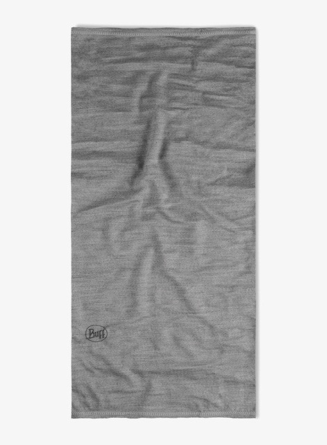 Bandana BUFF MERINO LIGHTWEIGHT SOLID LIGHTGREY - zdjęcie 2
