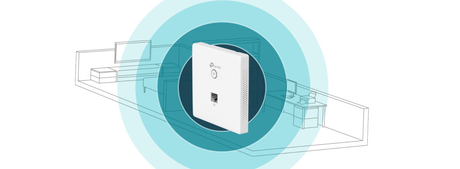 TP-Link EAP115-Wall Wireless 802.11n/300Mbps AccessPoint PoE Wall-Plate - zdjęcie 3