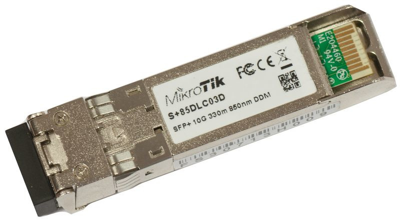 Wkładka SPF+ Mikrotik S+85DLC03D 1G / 10G Dual LC UPC MM 300m - zdjęcie 1