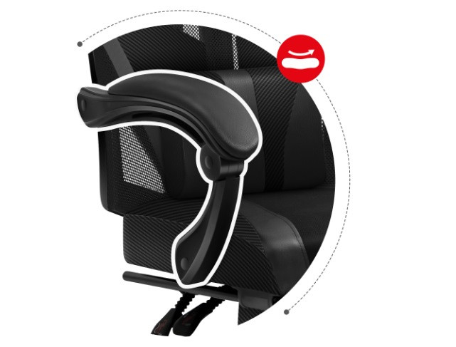 Fotel gamingowy Huzaro Combat 5.0 Black - zdjęcie 7
