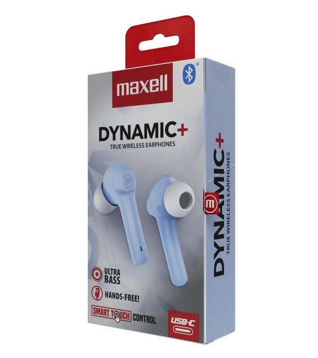 MAXELL DYNAMIC+ Słuchawki bezprzewodowe niebieskie - zdjęcie 1