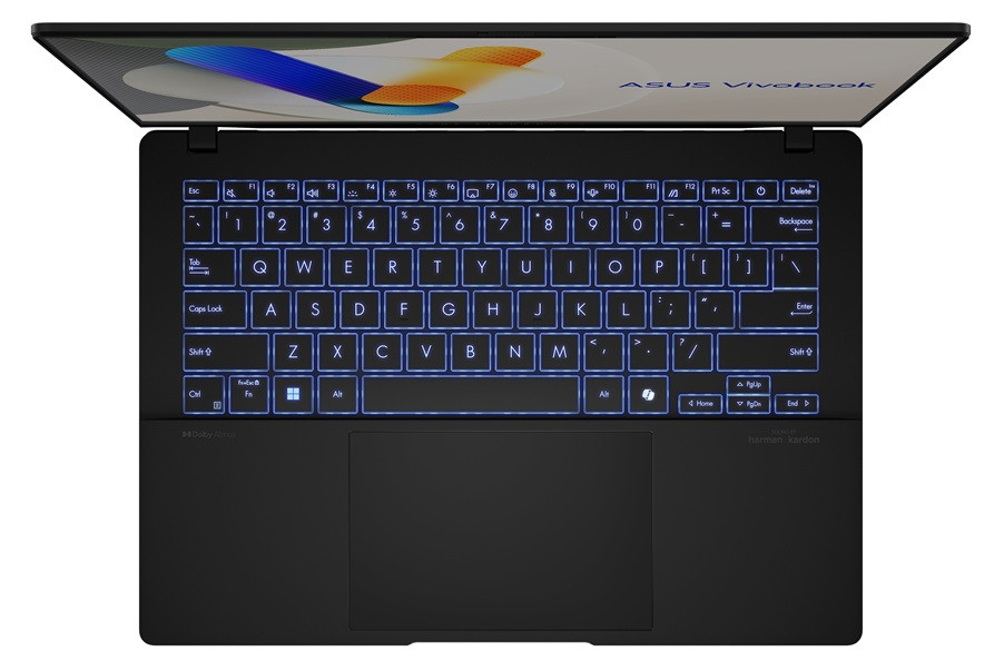 ASUS Vivobook S 14 OLED S5406MA-PP009W Ultra 7 155H 14.0"3K 120Hz 400nits Glossy 16GB LPDDR5X SSD1TB Intel Arc Graphics WLAN+BT Cam 75WHrs Win11 Neutral Black - zdjęcie 2