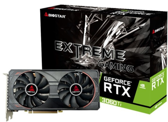 Karta graficzna BIOSTAR GeForce RTX 3060 Ti 8GB (N3606TM82) - zdjęcie 1