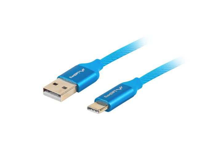 LANBERG KABEL USB-C 2.0 (M) - A (M) 1M PREMIUM QC - zdjęcie 1