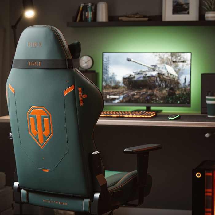 Fotel gamingowy DIABLO X-ONE 2.0 World of Tanks - zdjęcie 1