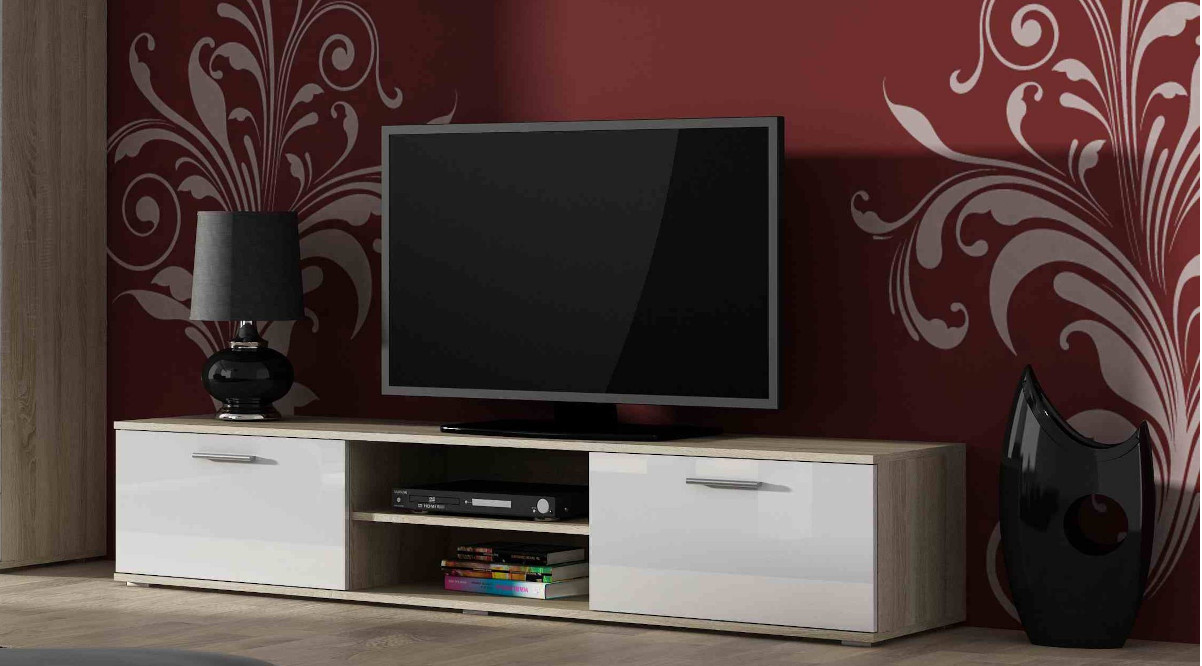 Zestaw meblowy SOHO 8 sonoma/biały połysk - zdjęcie 3