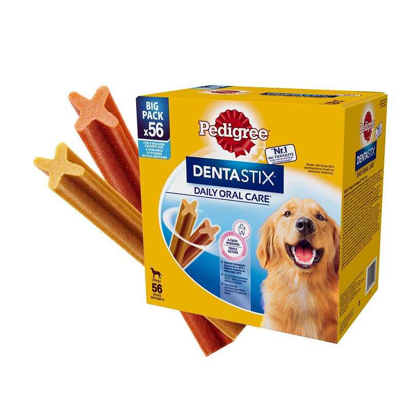 PEDIGREE Dentastix Maxi Big Pack 56 sztuk - przysmak dentystyczny dla psów ras dużych - 8x270 g - zdjęcie 1