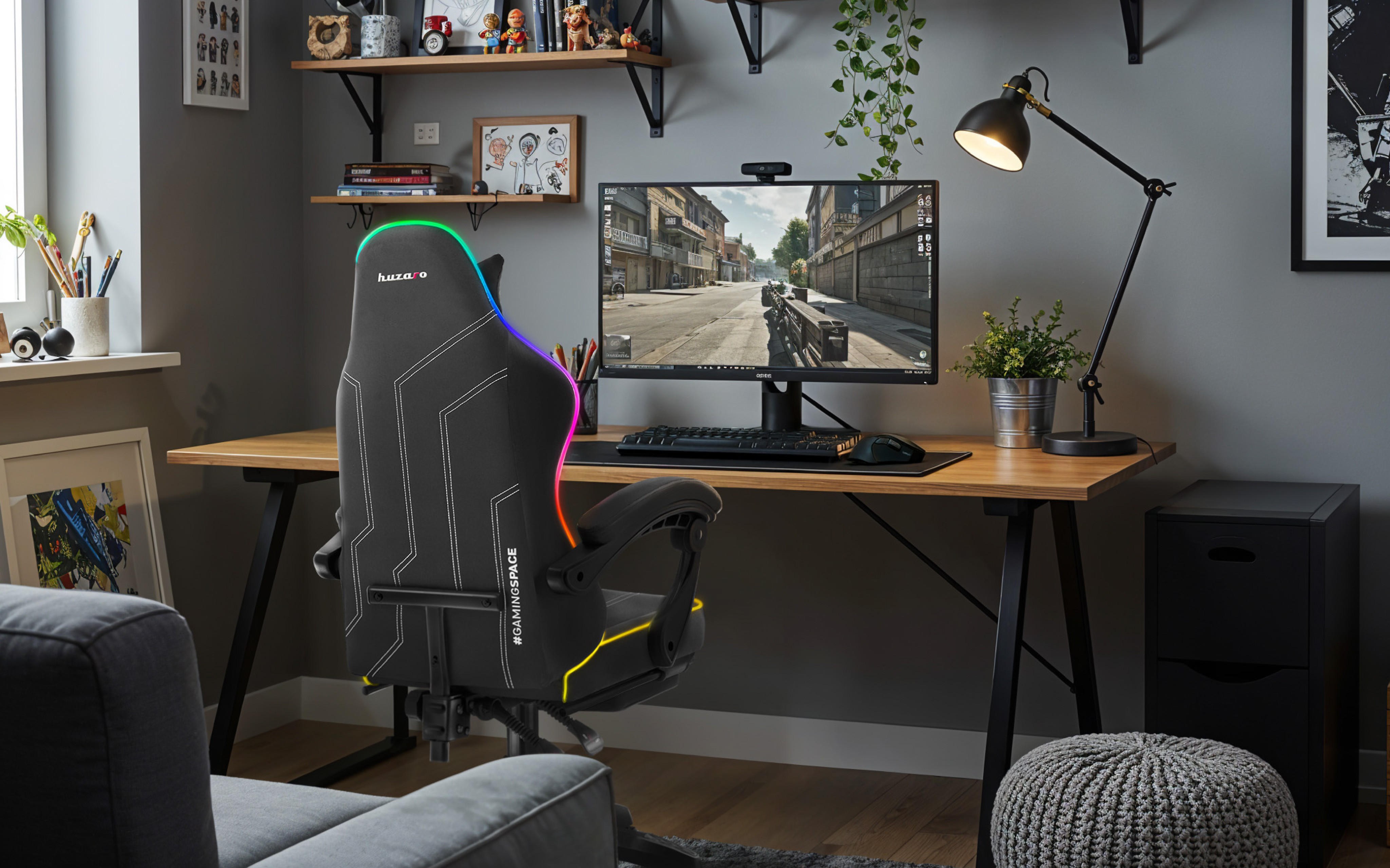 Fotel gamingowy Force 3.7 RGB Black - zdjęcie 9