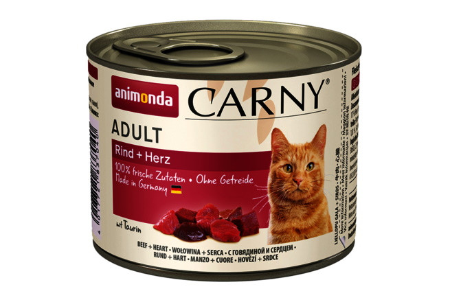 ANIMONDA Carny Adult wołowina i serca - mokra karma dla kota - 200g - zdjęcie 1