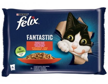 PURINA Felix Fantastic: wiejskie smaki - karma dla kota - 4 x 85g - zdjęcie 1