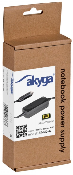 Akyga zasilacz samochodowy 20v/4.5a 90w ak-nd-42 ak-nd-42 - zdjęcie 1