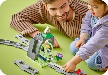 LEGO DUPLO TOWN 10425 Tunel i tory kolejowe - zestaw rozszerzający - zdjęcie 5