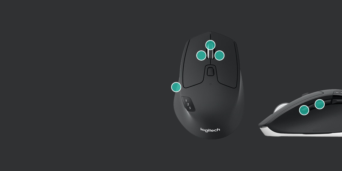 Logitech® M720 Triathlon Mouse - 2.4GHZ/BT - EMEA - zdjęcie 5