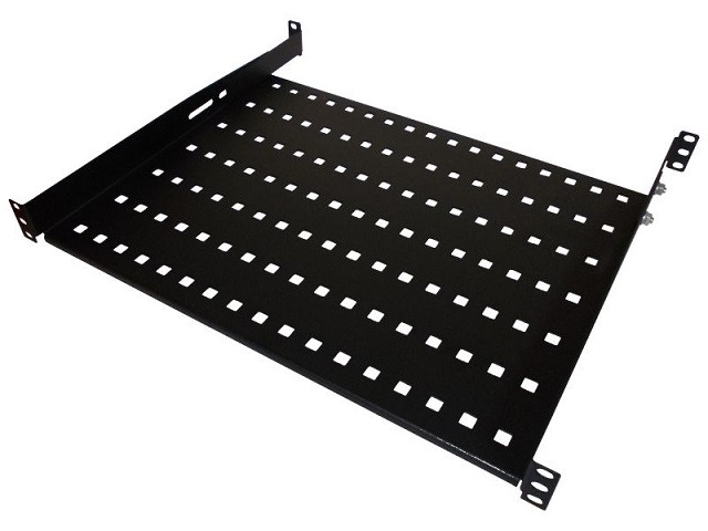 ALANTEC PÓŁKA STAŁA 19" 1U GŁĘB. 550 MM CZARNA - zdjęcie 1