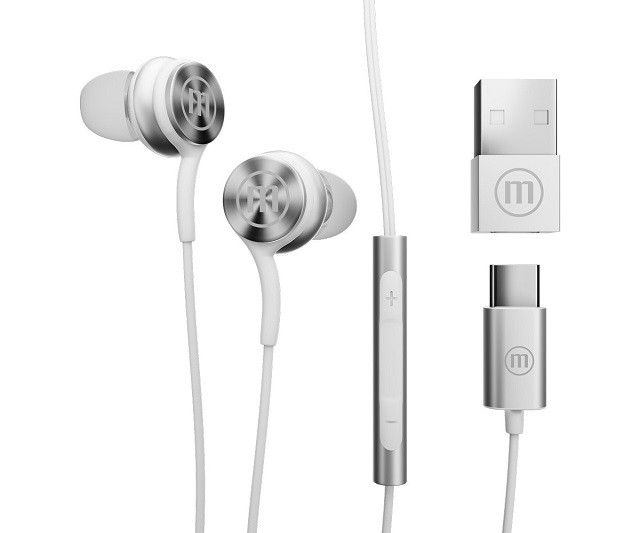 MAXELL XC1 Słuchawki przewodowe USB-C connector białe - zdjęcie 2